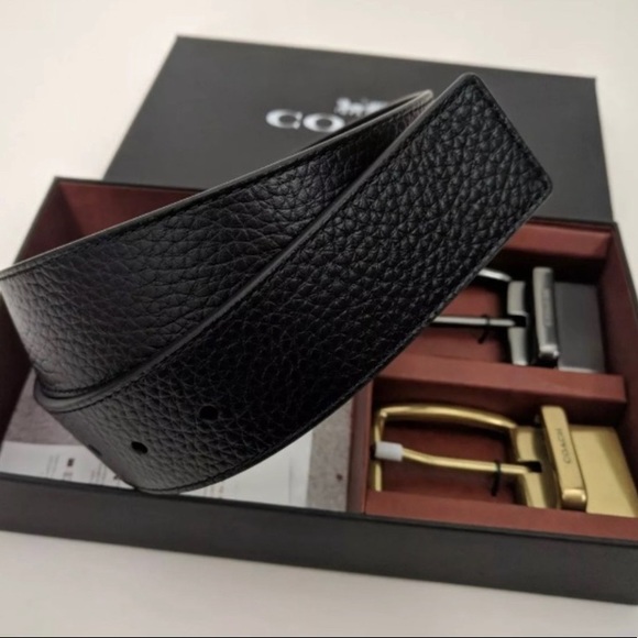 Authentic Coach reversible 38mm leather belt set - Picture 2 of 8